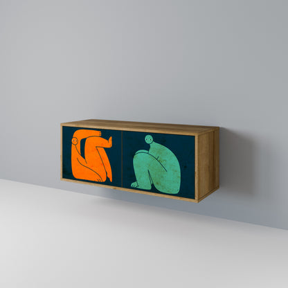 TOGETHER BUT SEPARATELY Mobile TV Compatto a 2 Ante