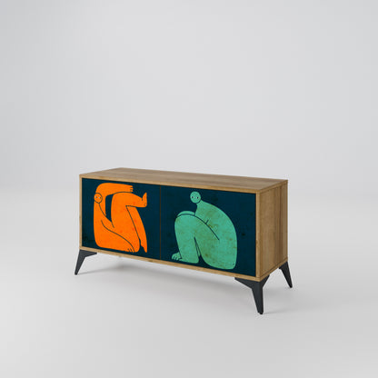 TOGETHER BUT SEPARATELY Mobile TV Compatto a 2 Ante