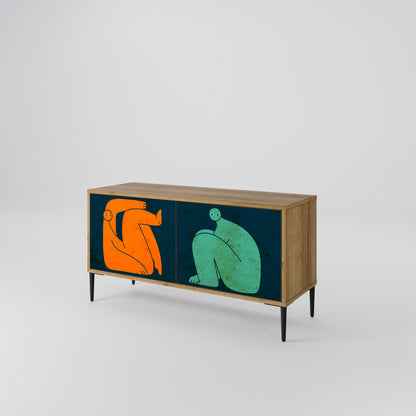 TOGETHER BUT SEPARATELY Mobile TV Compatto a 2 Ante