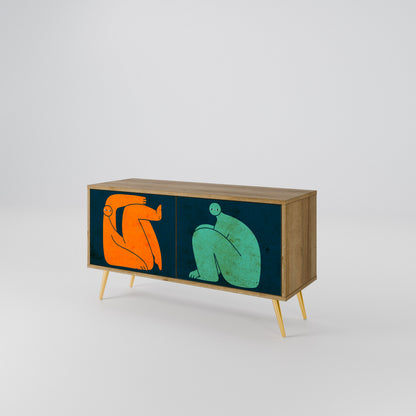 TOGETHER BUT SEPARATELY Mobile TV Compatto a 2 Ante