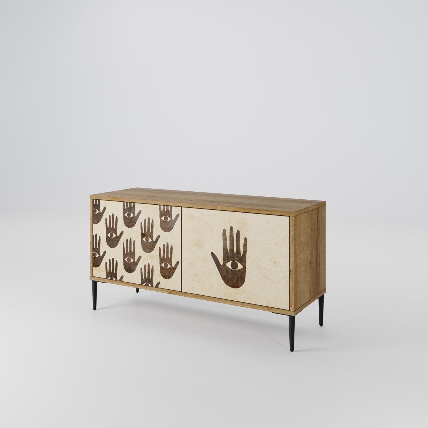 SEE MORE Compact 2-Door TV Cabinet