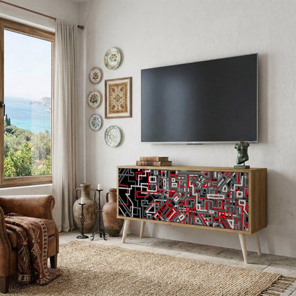 BROKEN LINES Mobile TV Compatto a 2 Ante