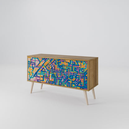 MEMORIES MAP Compact 2-Door TV Cabinet