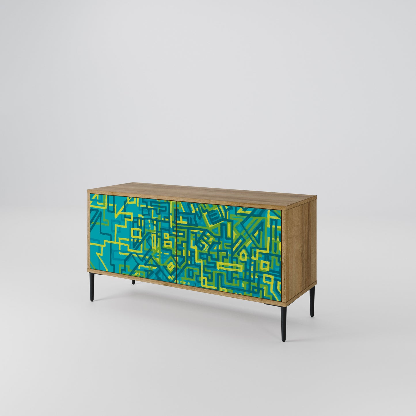 NOSTALGIC MEMORIES Compact 2-Door TV Cabinet