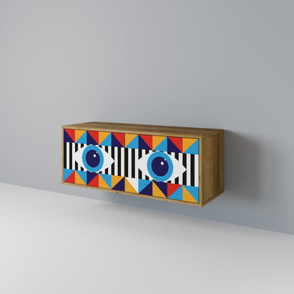 ABSTRACTION AND GEOMETRY Mobile TV Compatto a 2 Ante