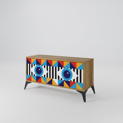 ABSTRACTION AND GEOMETRY Mobile TV Compatto a 2 Ante