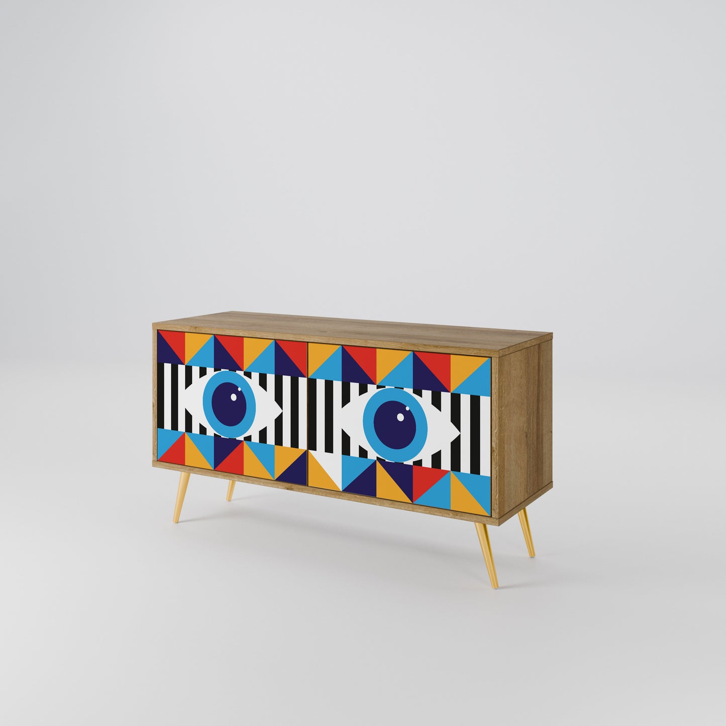 ABSTRACTION AND GEOMETRY Mobile TV Compatto a 2 Ante