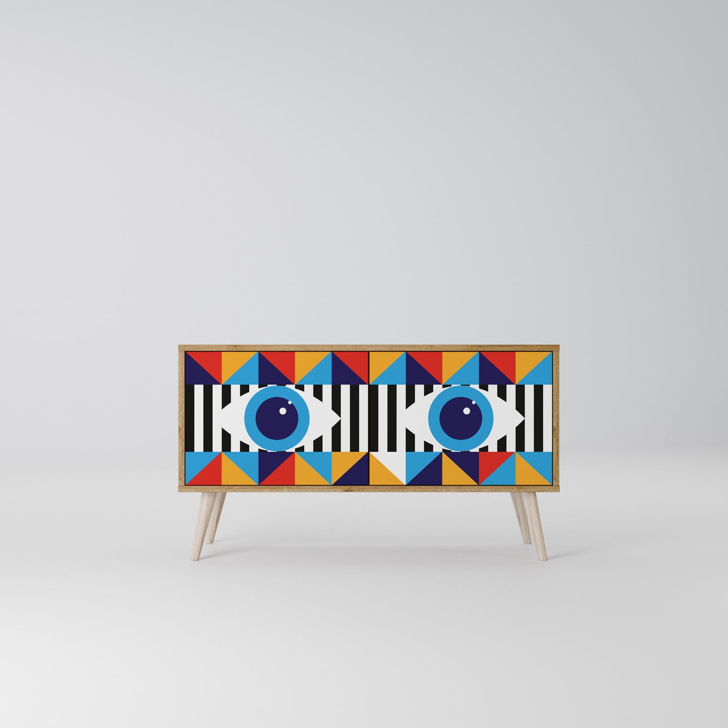 ABSTRACTION AND GEOMETRY Mobile TV Compatto a 2 Ante