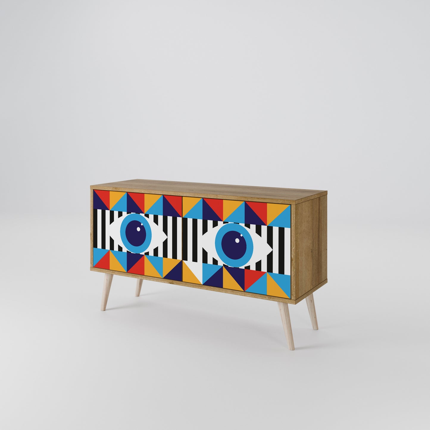 ABSTRACTION AND GEOMETRY Mobile TV Compatto a 2 Ante