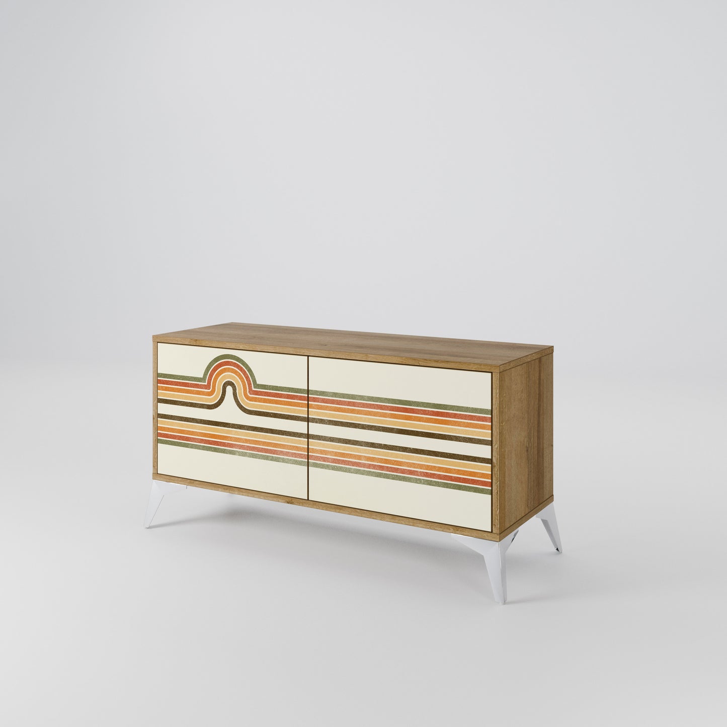 EXCEPTIONAL STREAM Compact 2-Door TV Cabinet