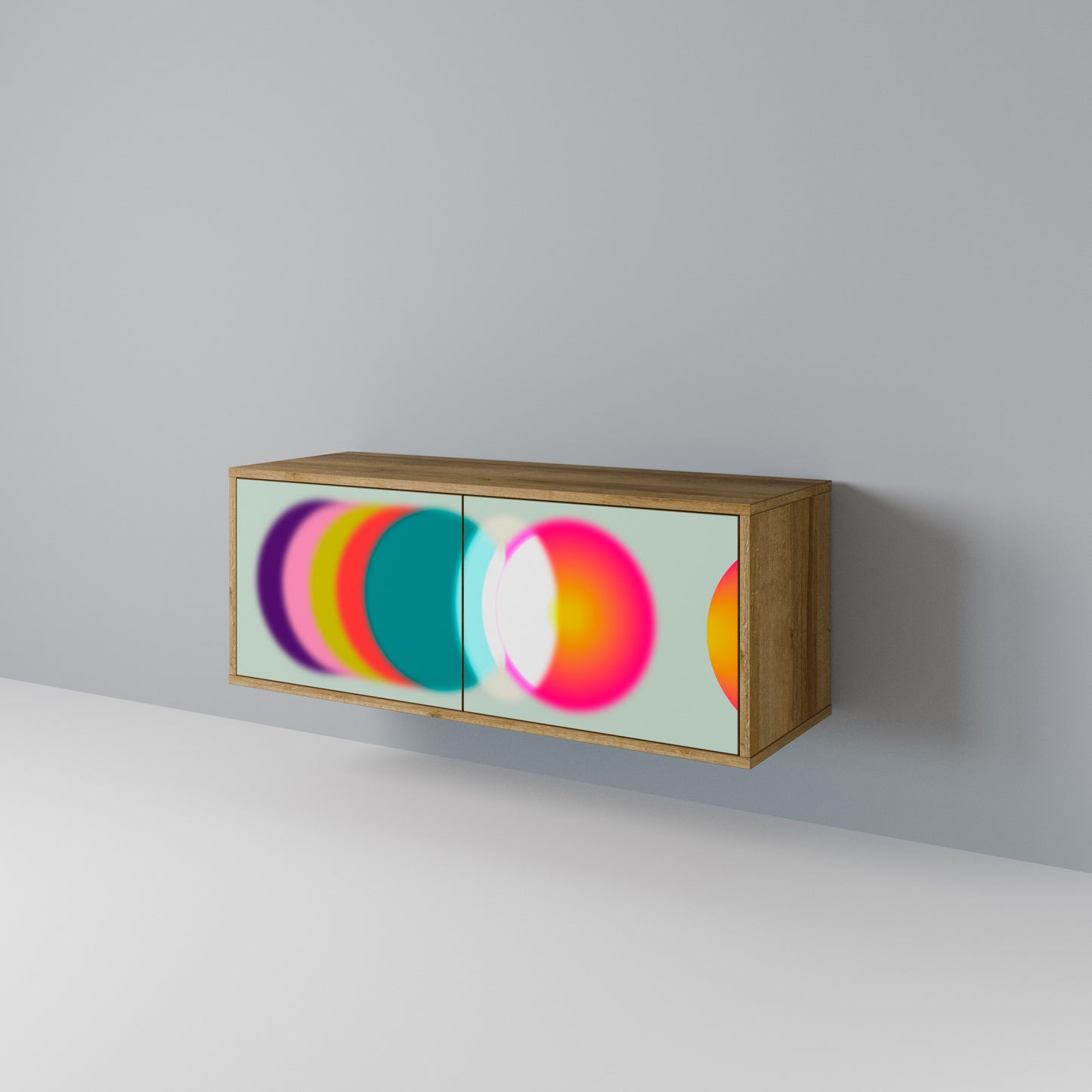 SYMPHONY OF COLORS Compact 2-Door TV Cabinet