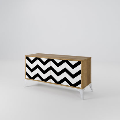 CLASSIC ZIG ZAG Mobile TV Compatto a 2 Ante