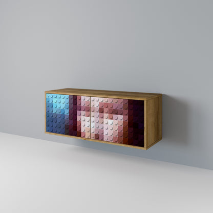 CONSTRUCTIVE ART Mobile TV Compatto a 2 Ante