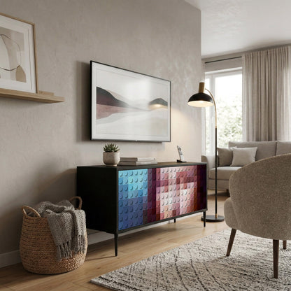 CONSTRUCTIVE ART Mobile TV Compatto a 2 Ante