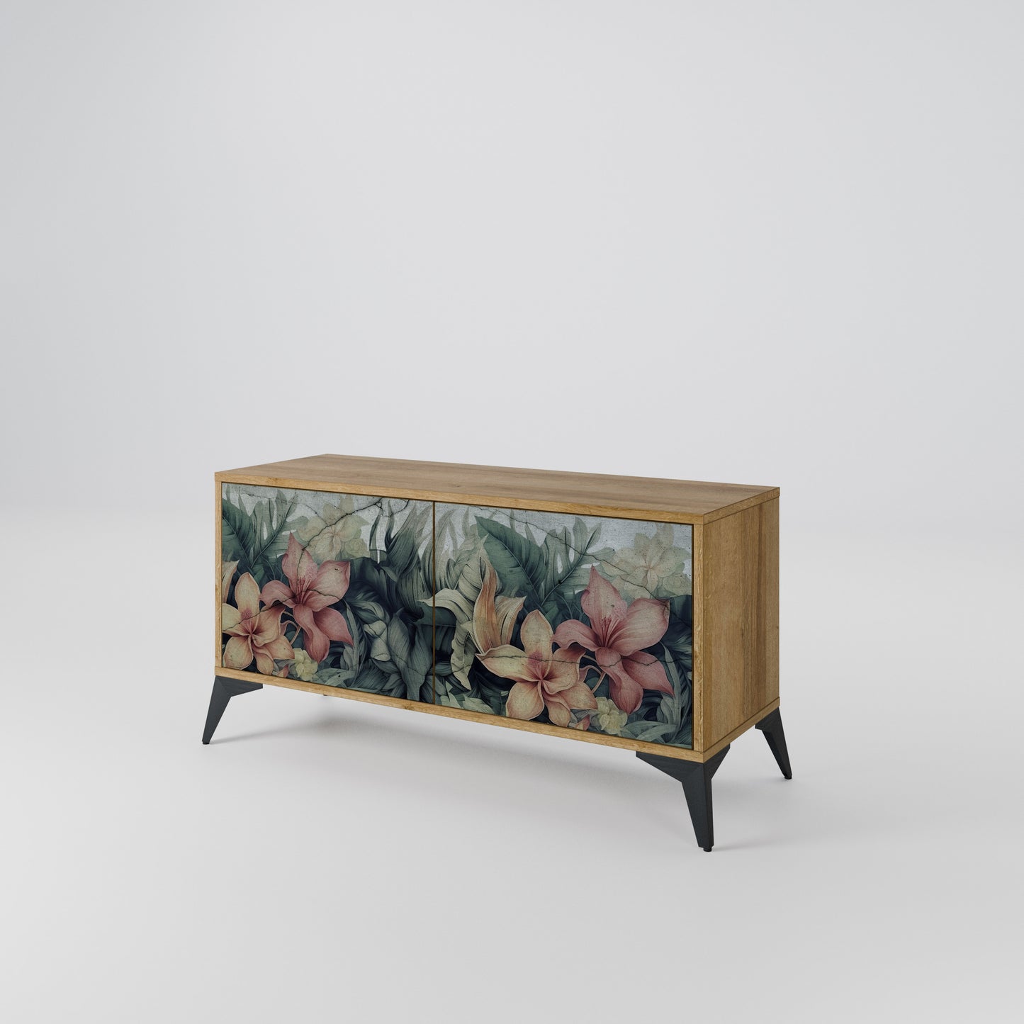 HEAVENLY BLOOM Compact 2-Door TV Cabinet