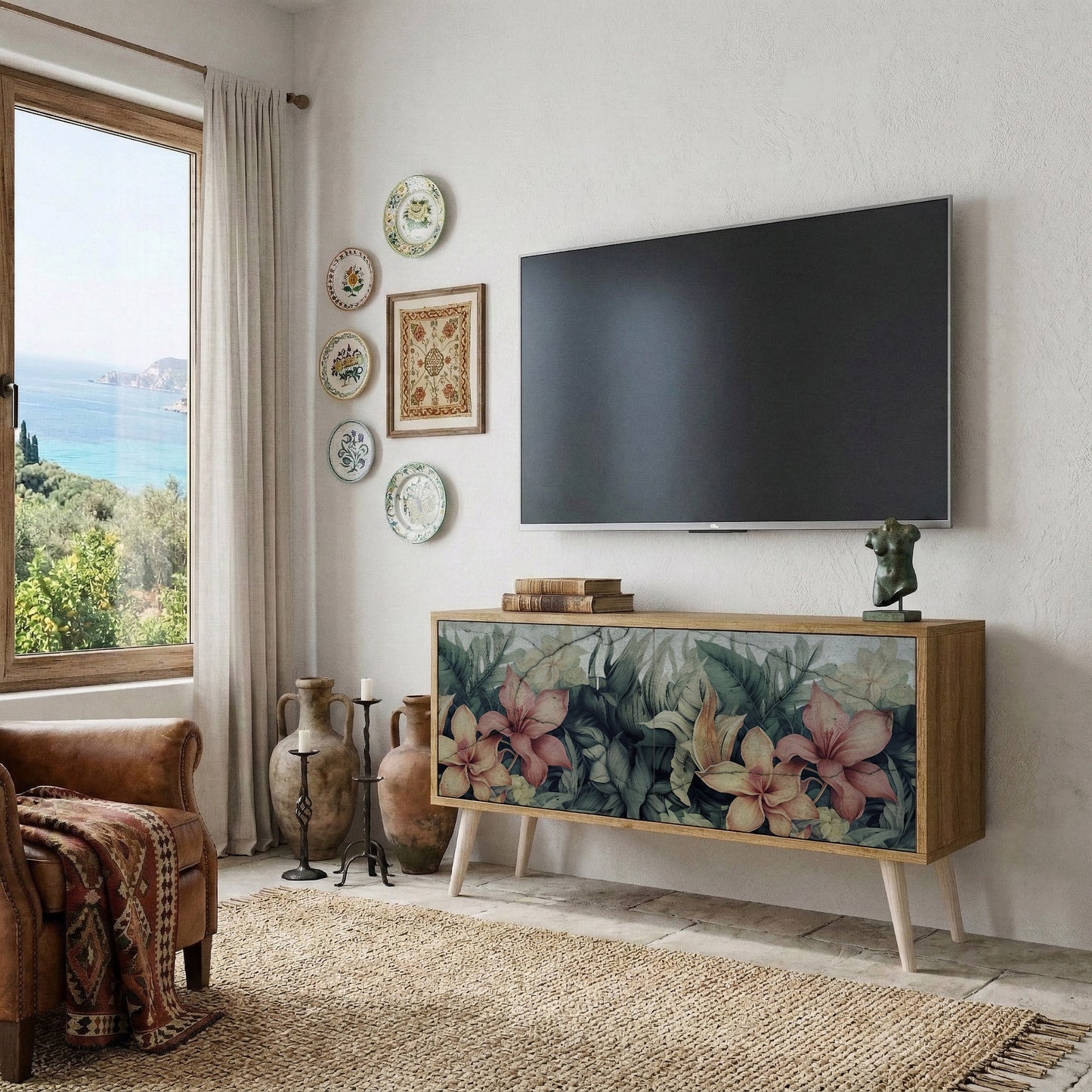 HEAVENLY BLOOM Mobile TV Compatto a 2 Ante