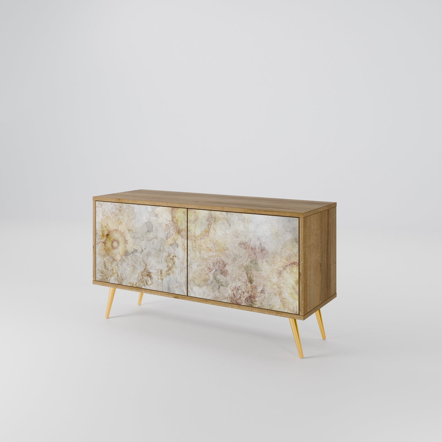 SUNFLOWER BLUR Compact 2-Door TV Cabinet