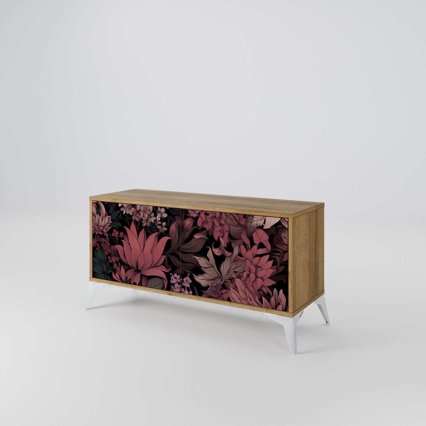 FLORAL WHISPER Mobile TV Compatto a 2 Ante