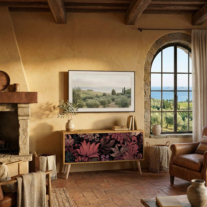 FLORAL WHISPER Mobile TV Compatto a 2 Ante