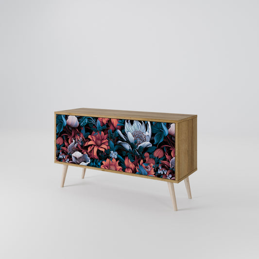 ETHEREAL BLOSSOMS Compact 2-Door TV Cabinet