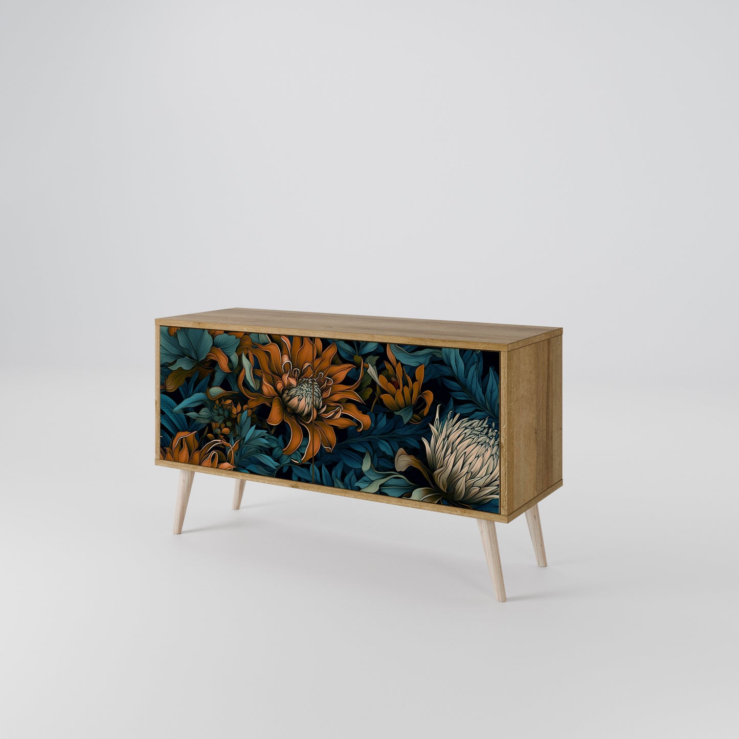 MORNING BLOOM Compact 2-Door TV Cabinet