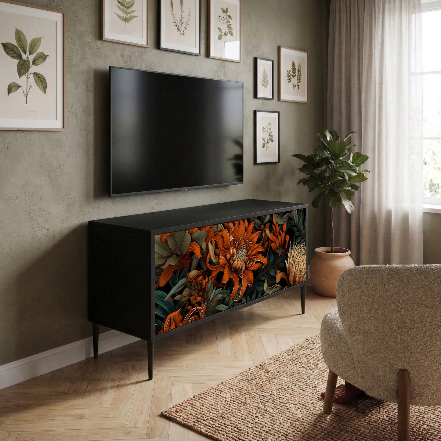 DAWN BLOOM Mobile TV Compatto a 2 Ante