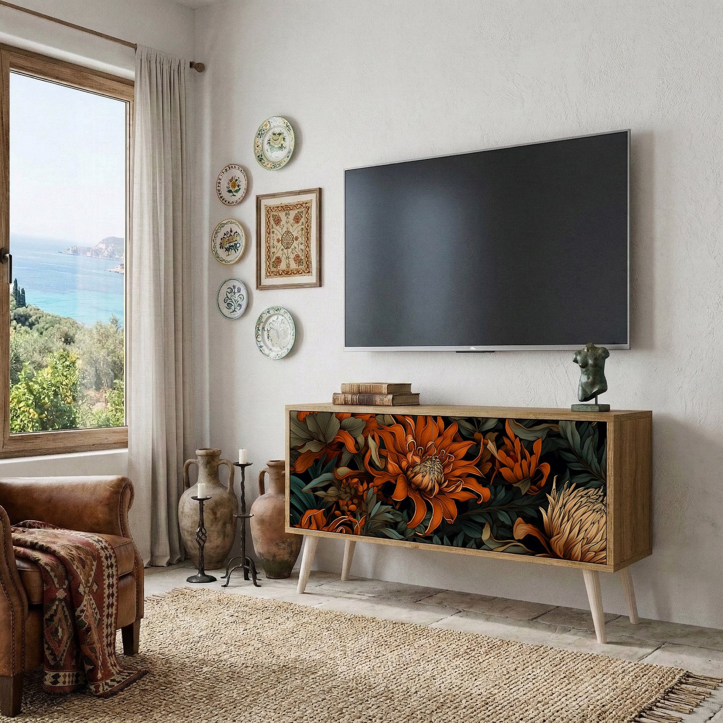 DAWN BLOOM Mobile TV Compatto a 2 Ante
