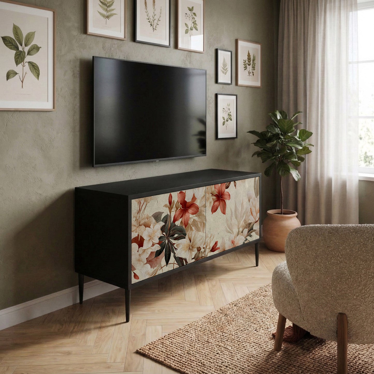 PETAL HARMONY Mobile TV Compatto a 2 Ante