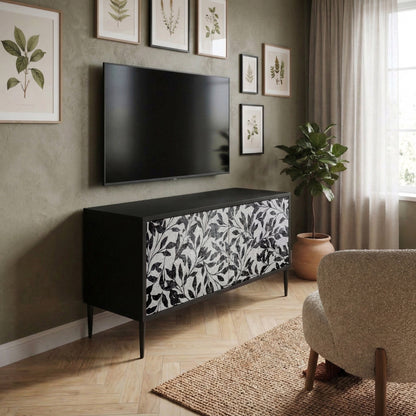 CHARCOAL SPROUT Mobile TV Compatto a 2 Ante
