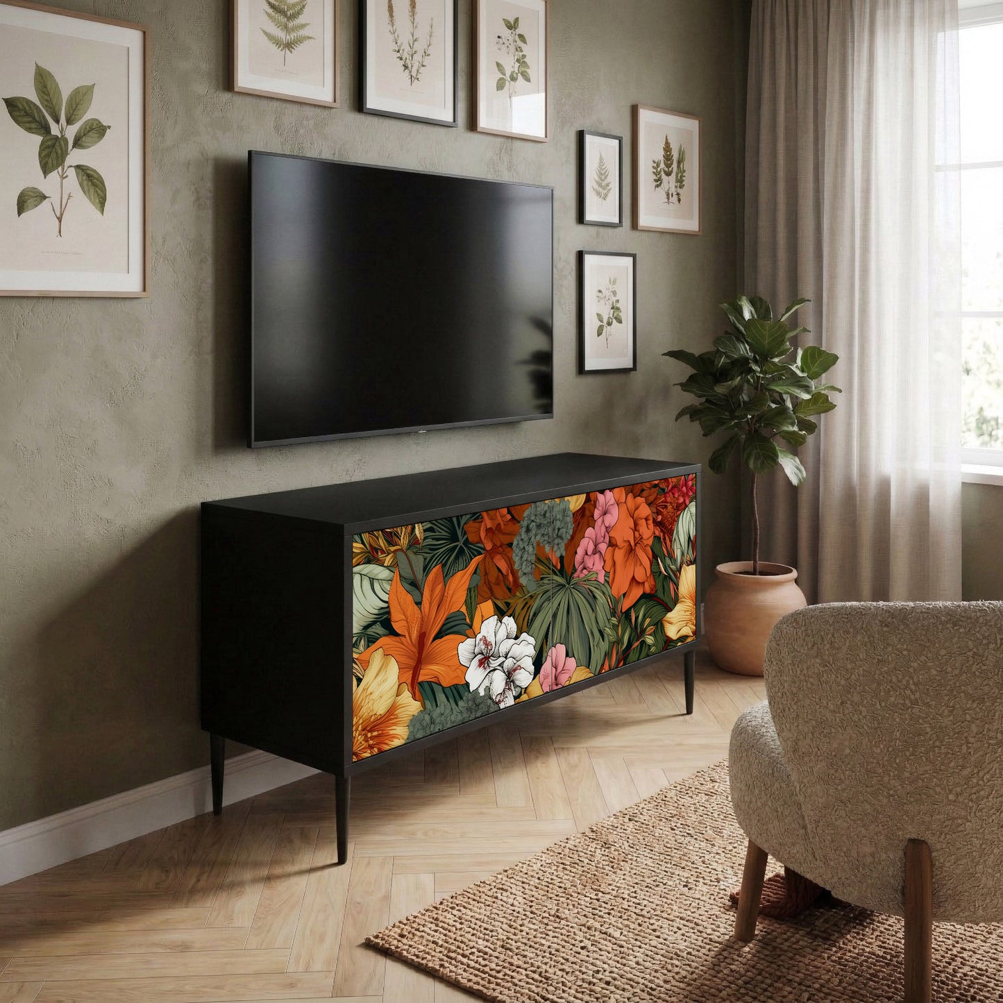 RADIANT FLORA Mobile TV Compatto a 2 Ante