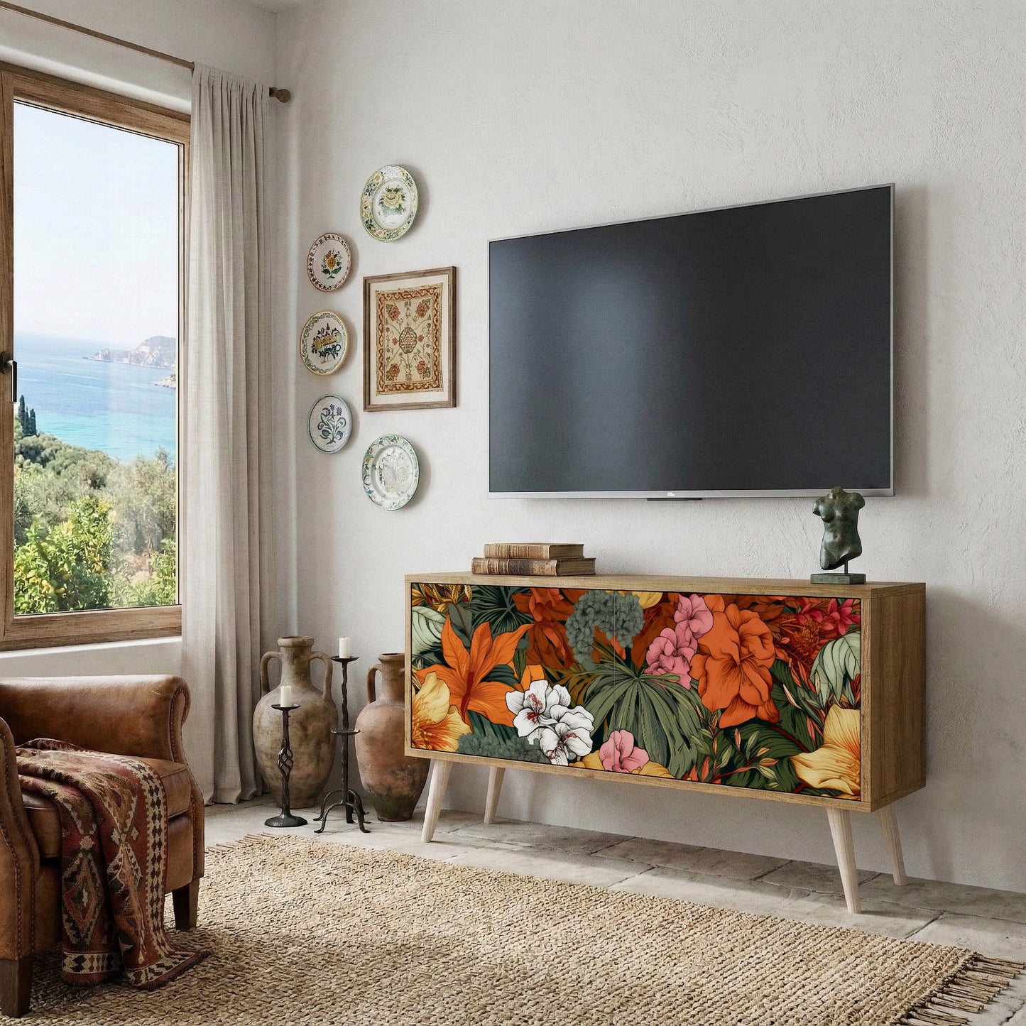 RADIANT FLORA Mobile TV Compatto a 2 Ante