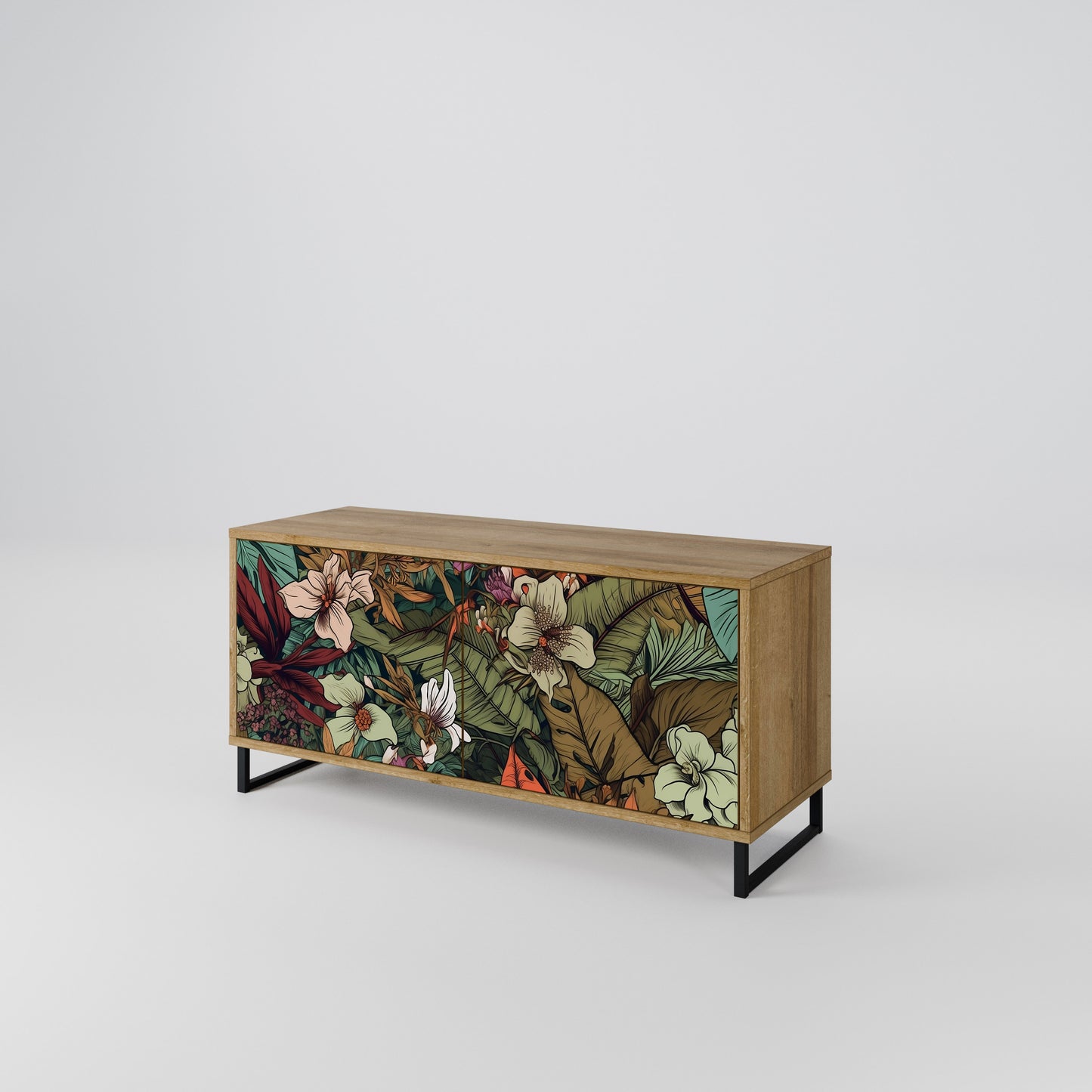 BOTANICAL EMERGENCE Mobile TV Compatto a 2 Ante
