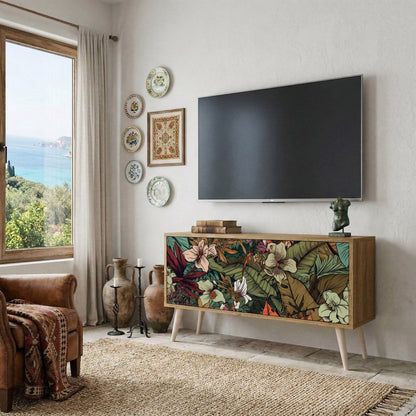 BOTANICAL EMERGENCE Mobile TV Compatto a 2 Ante