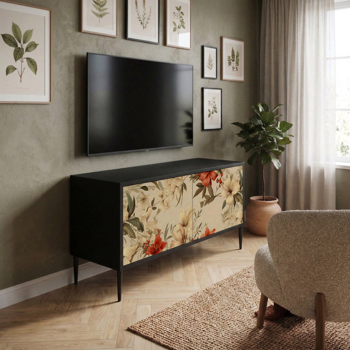 BLOOMING HARMONY Mobile TV Compatto a 2 Ante