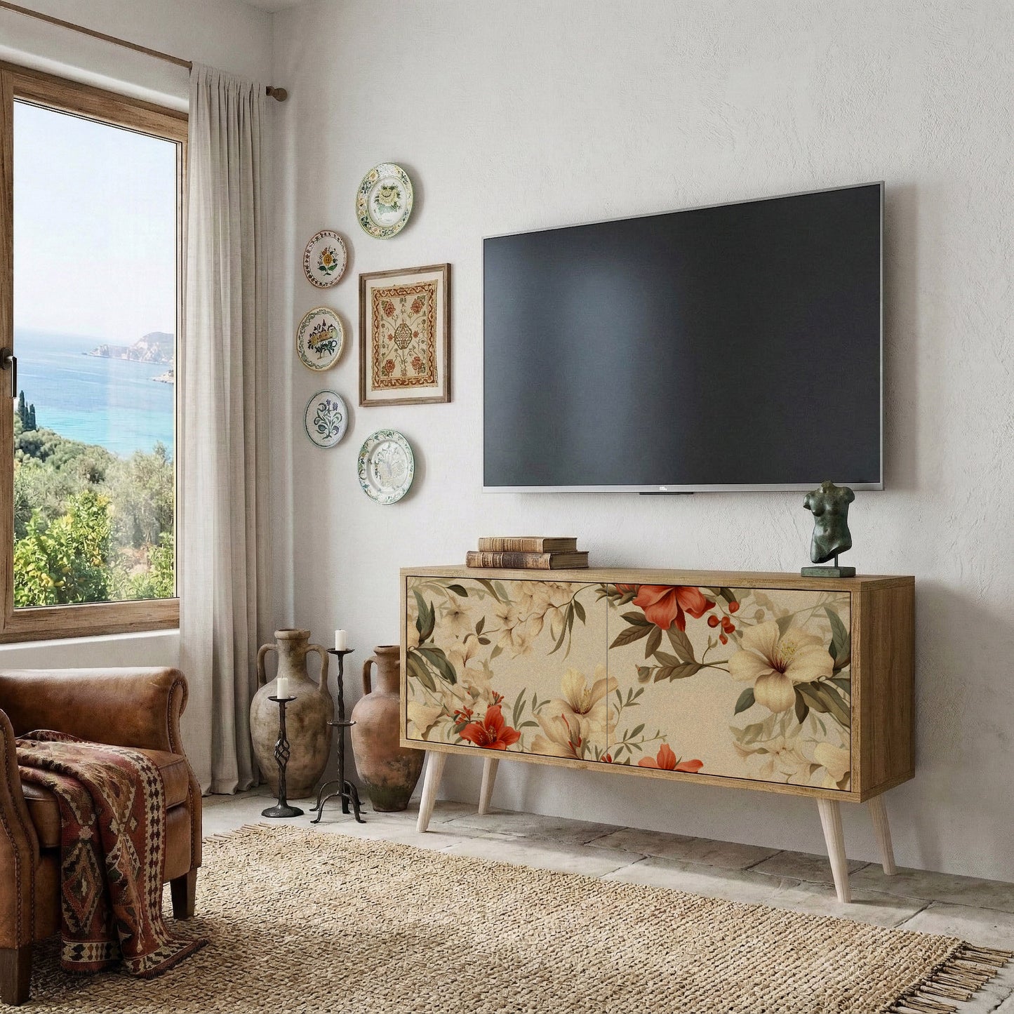 BLOOMING HARMONY Mobile TV Compatto a 2 Ante