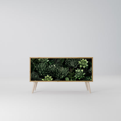 SUCCULENT JUNGLE Mobile TV Compatto a 2 Ante