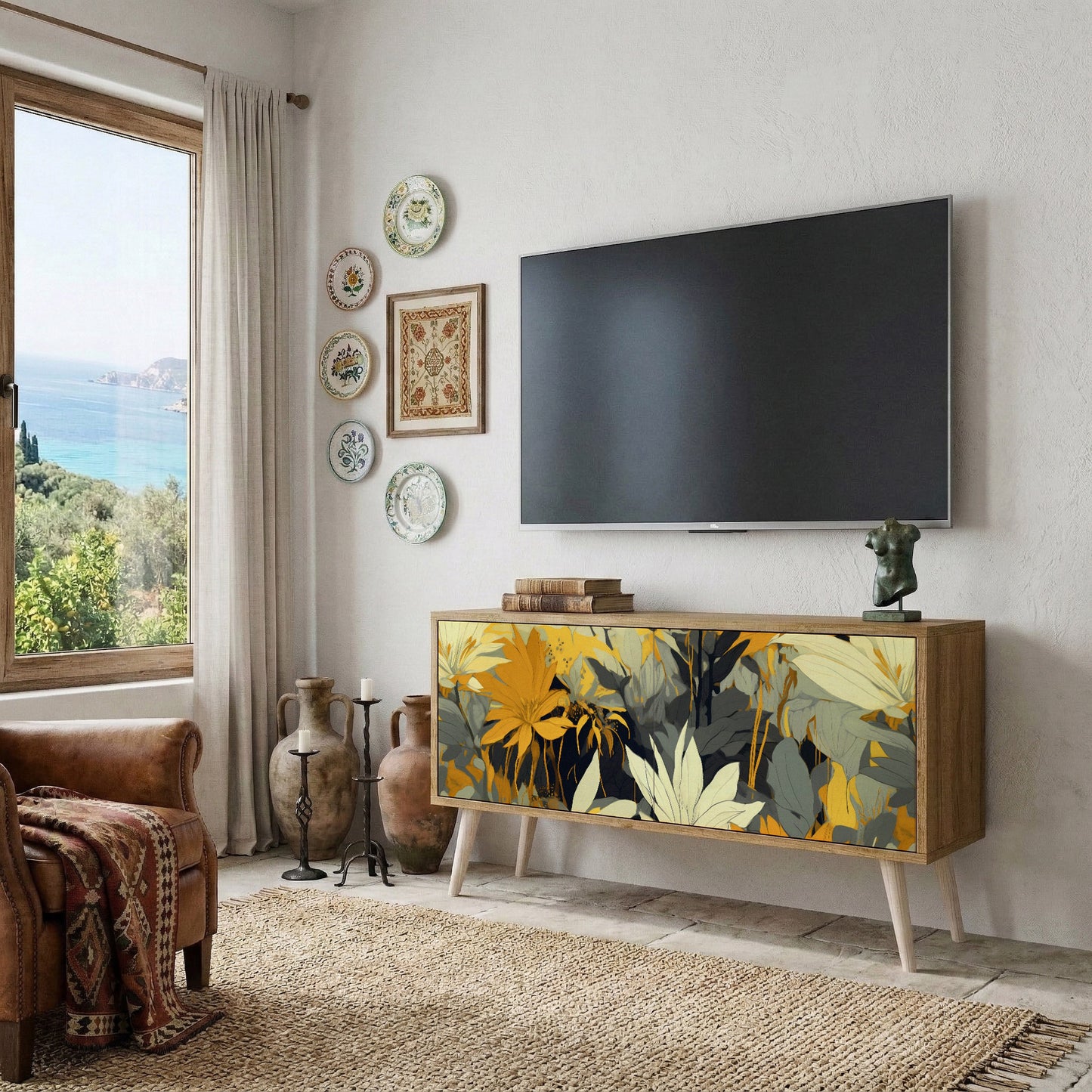 SUNKISSED LILY Mobile TV Compatto a 2 Ante