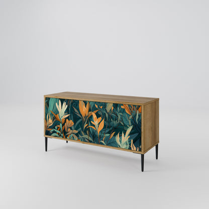 FLORAL SERENITY Mobile TV Compatto a 2 Ante