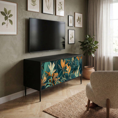 FLORAL SERENITY Mobile TV Compatto a 2 Ante
