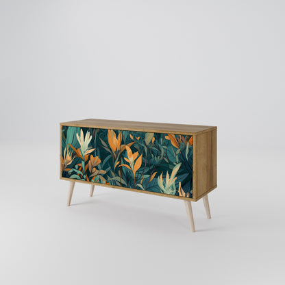 FLORAL SERENITY Mobile TV Compatto a 2 Ante