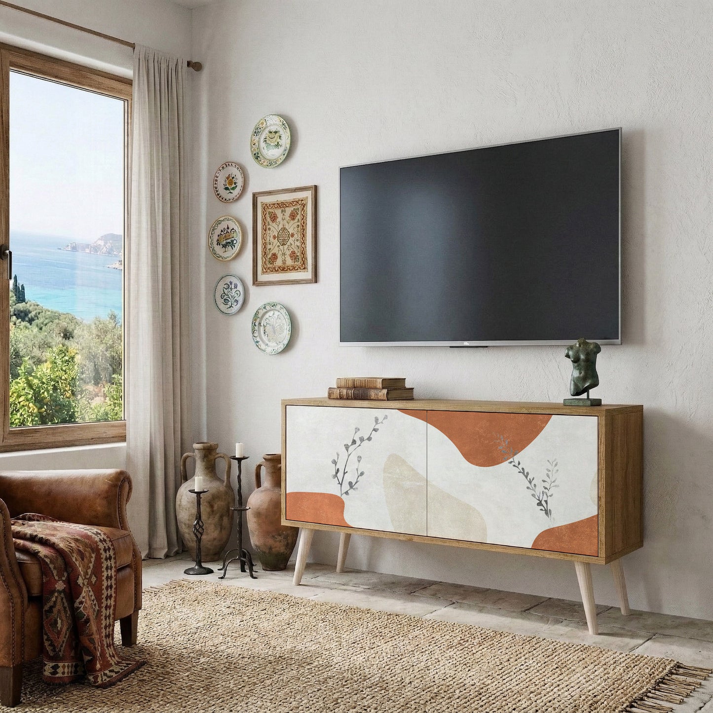 TRANQUIL TWIG Mobile TV Compatto a 2 Ante