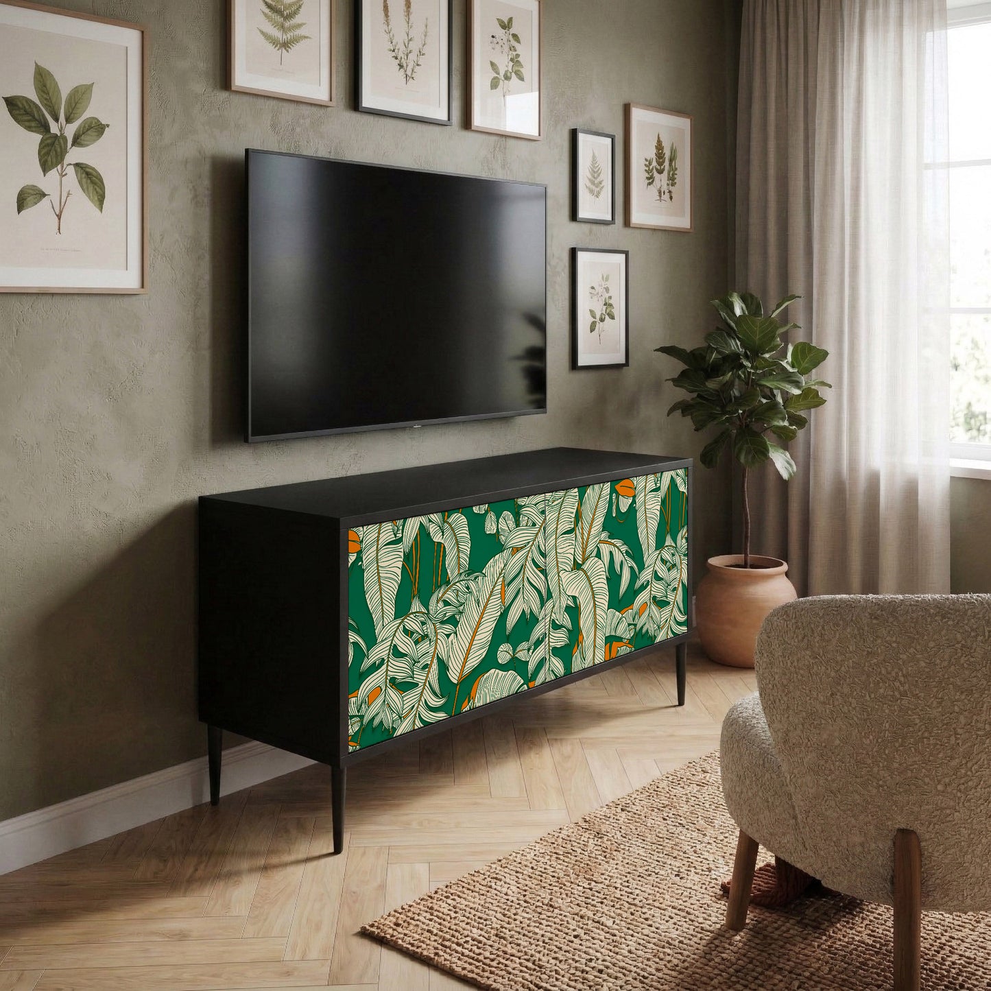 VERDANT PLEASURES Mobile TV Compatto a 2 Ante
