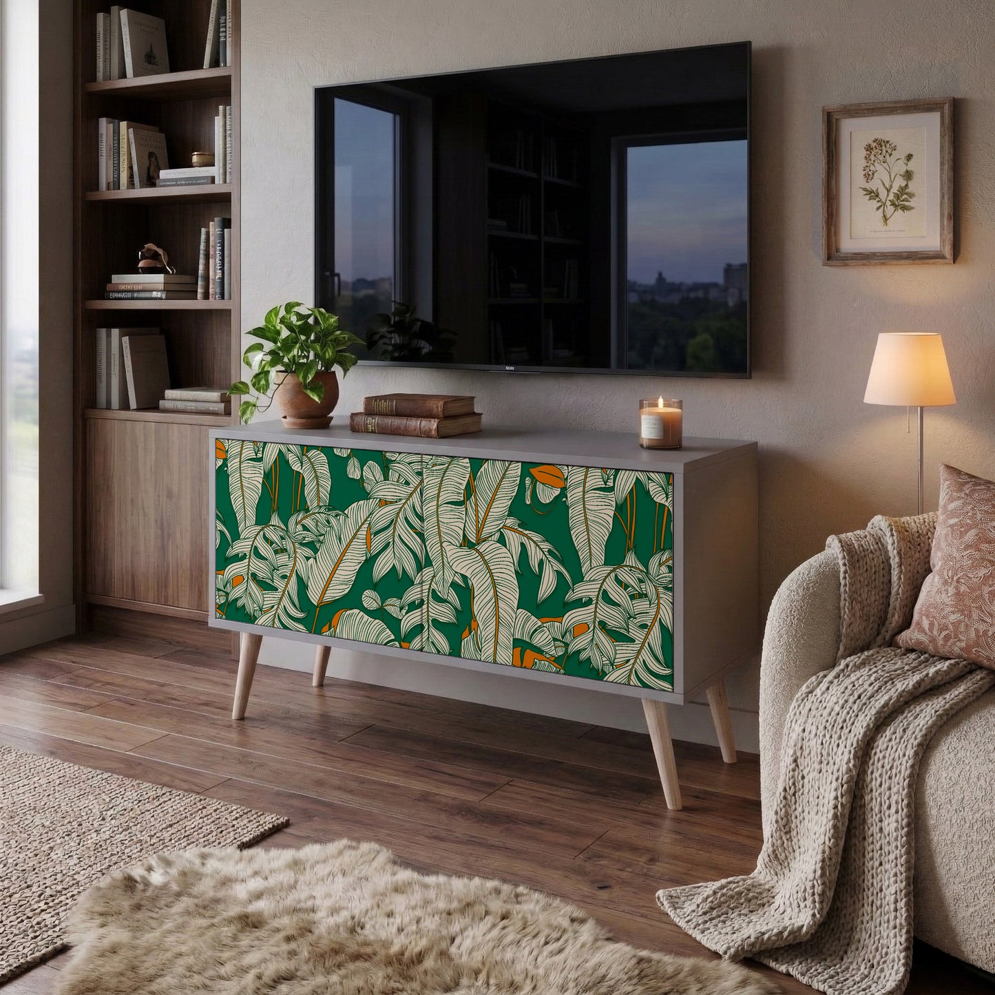VERDANT PLEASURES Mobile TV Compatto a 2 Ante