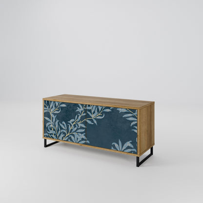 BLUE LEAVES Mobile TV Compatto a 2 Ante
