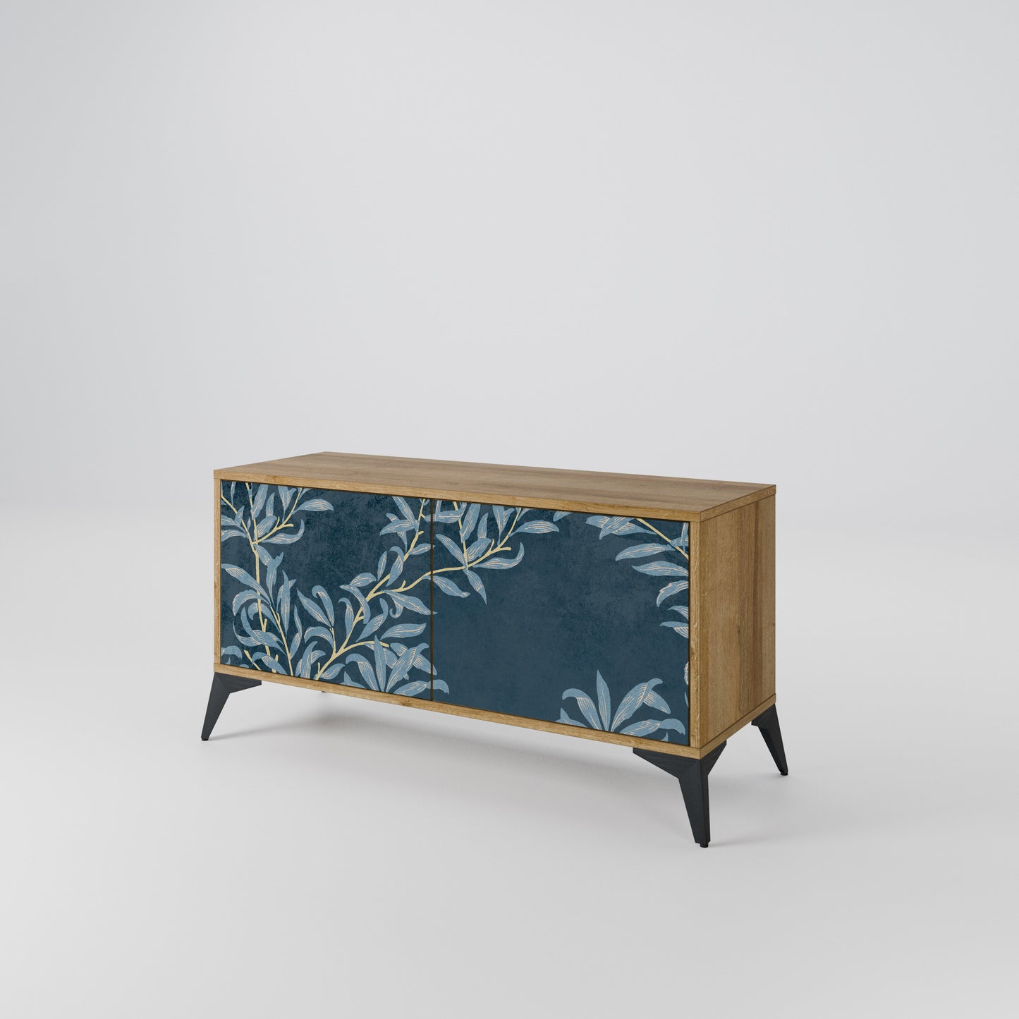 BLUE LEAVES Mobile TV Compatto a 2 Ante