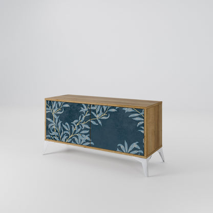 BLUE LEAVES Mobile TV Compatto a 2 Ante