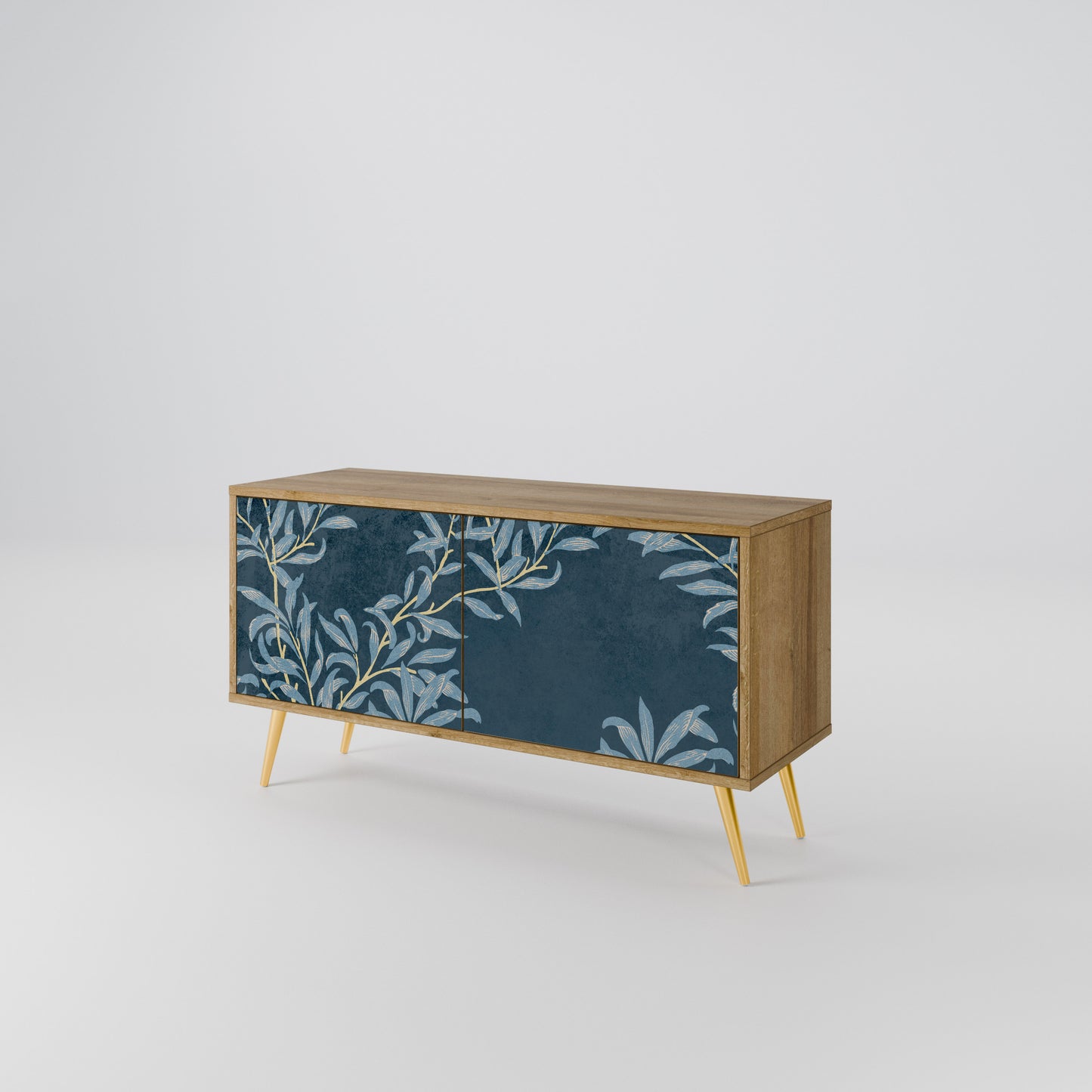 BLUE LEAVES Mobile TV Compatto a 2 Ante