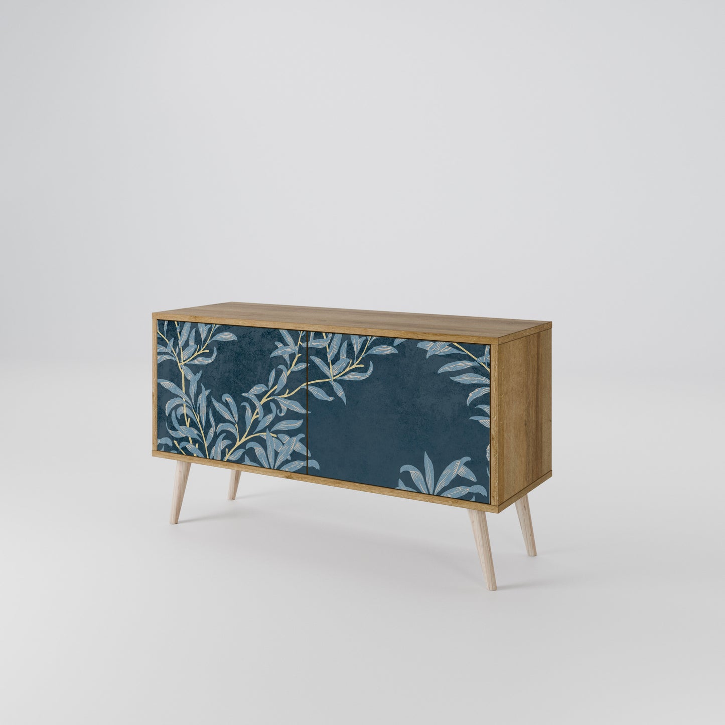 BLUE LEAVES Mobile TV Compatto a 2 Ante