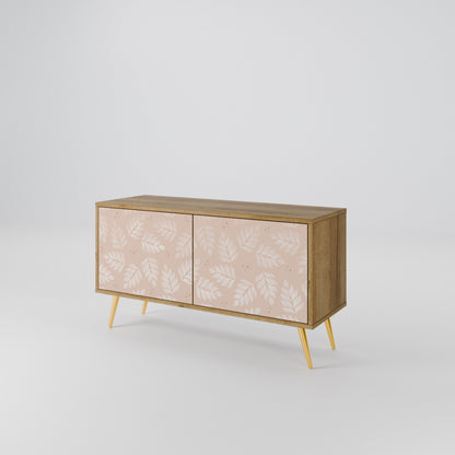 LEAVES ON BEIGE Mobile TV Compatto a 2 Ante