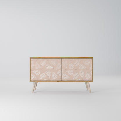 LEAVES ON BEIGE Mobile TV Compatto a 2 Ante